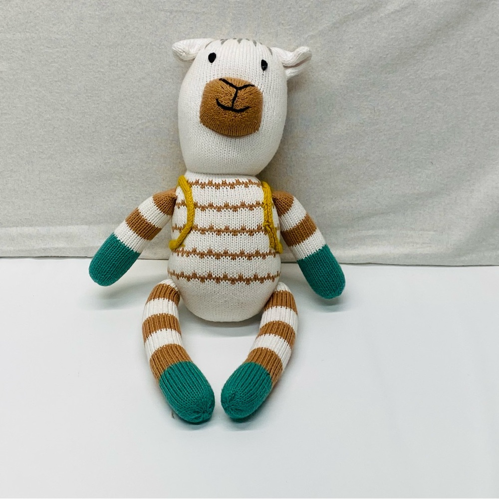 Pottery Barn Modern Baby Traveling Alpaca Plush Organic Cotton Knit Finn& Emma